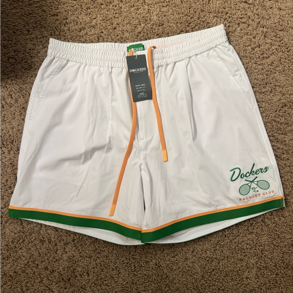 Dockers Racquet Club Retro 5.5" Short Relaxed Fit Premium Size Large